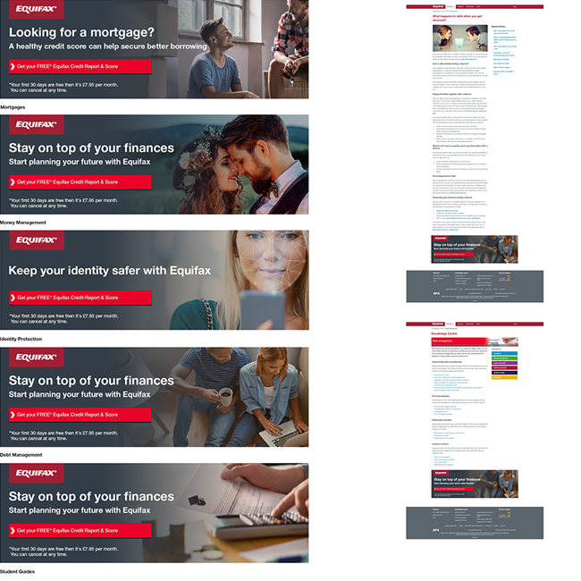 Equifax website version 3