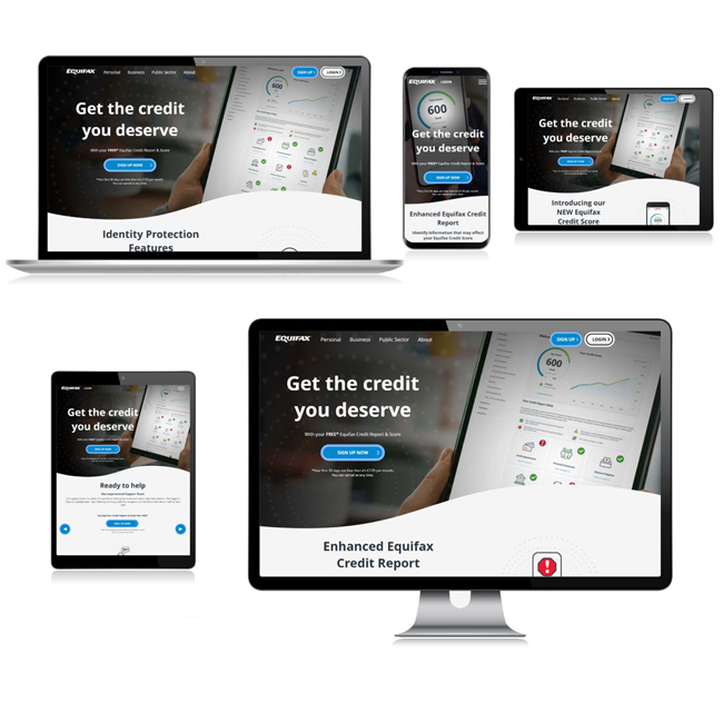 Equifax website version 4