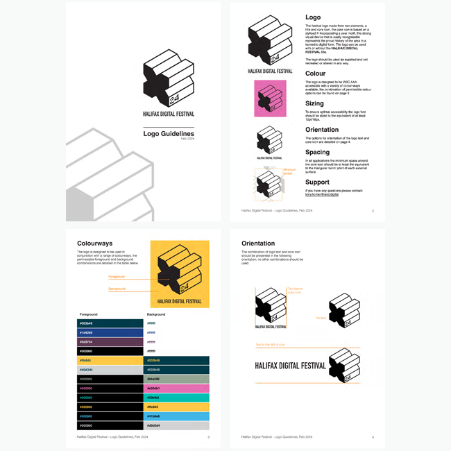 Halifax Digital Festival - Logo use guidelines